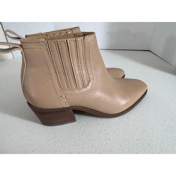 "LUCKY BRAND" Leather Slip On Booties Sz 7 Western Cowgirl Rodeo Country Girl - Picture 14 of 14